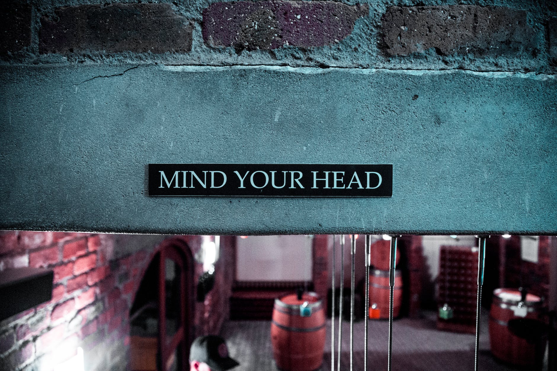 mind your head signage